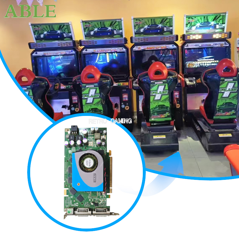Arcade Wangan Midnight - Arcade Sürüş Parçaları Yarış Makinesi Grafik