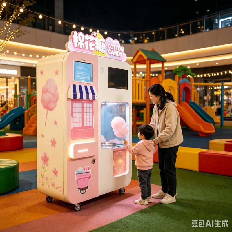 Candy Floss Machine - Ticari Pamuk Şeker Otomatı, Otomatik Şeker